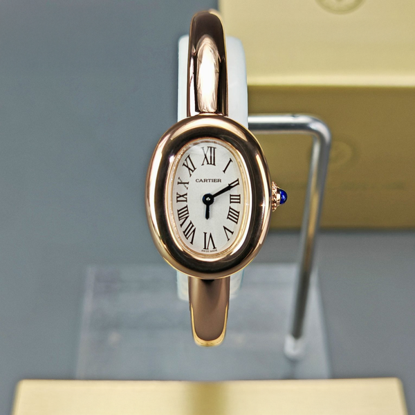 Cartier  11 Baignoire Rose Gold White Dial WGBA0019
